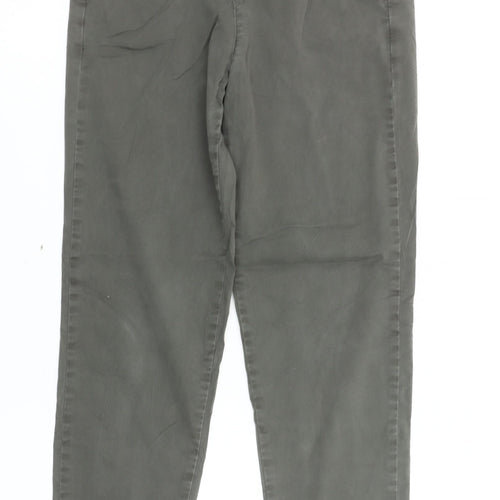 Mint Velvet Women's Green Size 8 Slim Chino Trousers