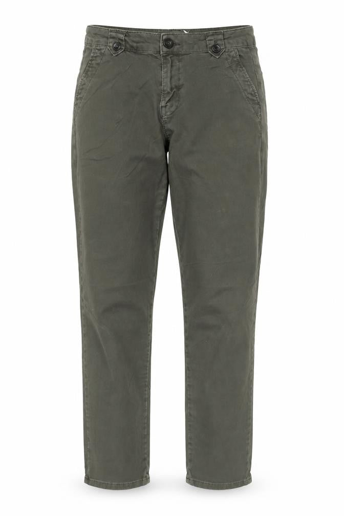 Mint Velvet Women's Green Size 8 Slim Chino Trousers