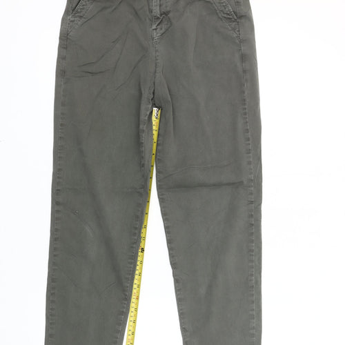 Mint Velvet Women's Green Size 8 Slim Chino Trousers