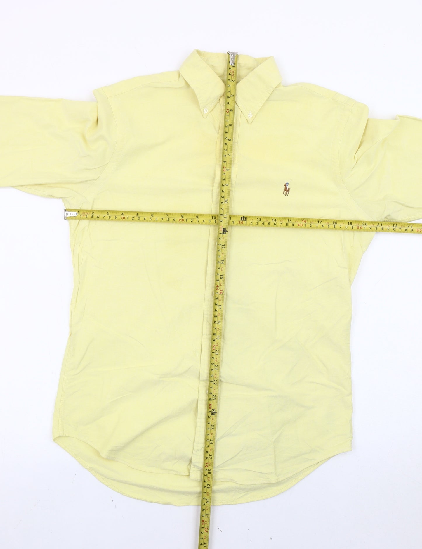 Ralph Lauren Men’s Yellow Button-Down Oxford Shirt S