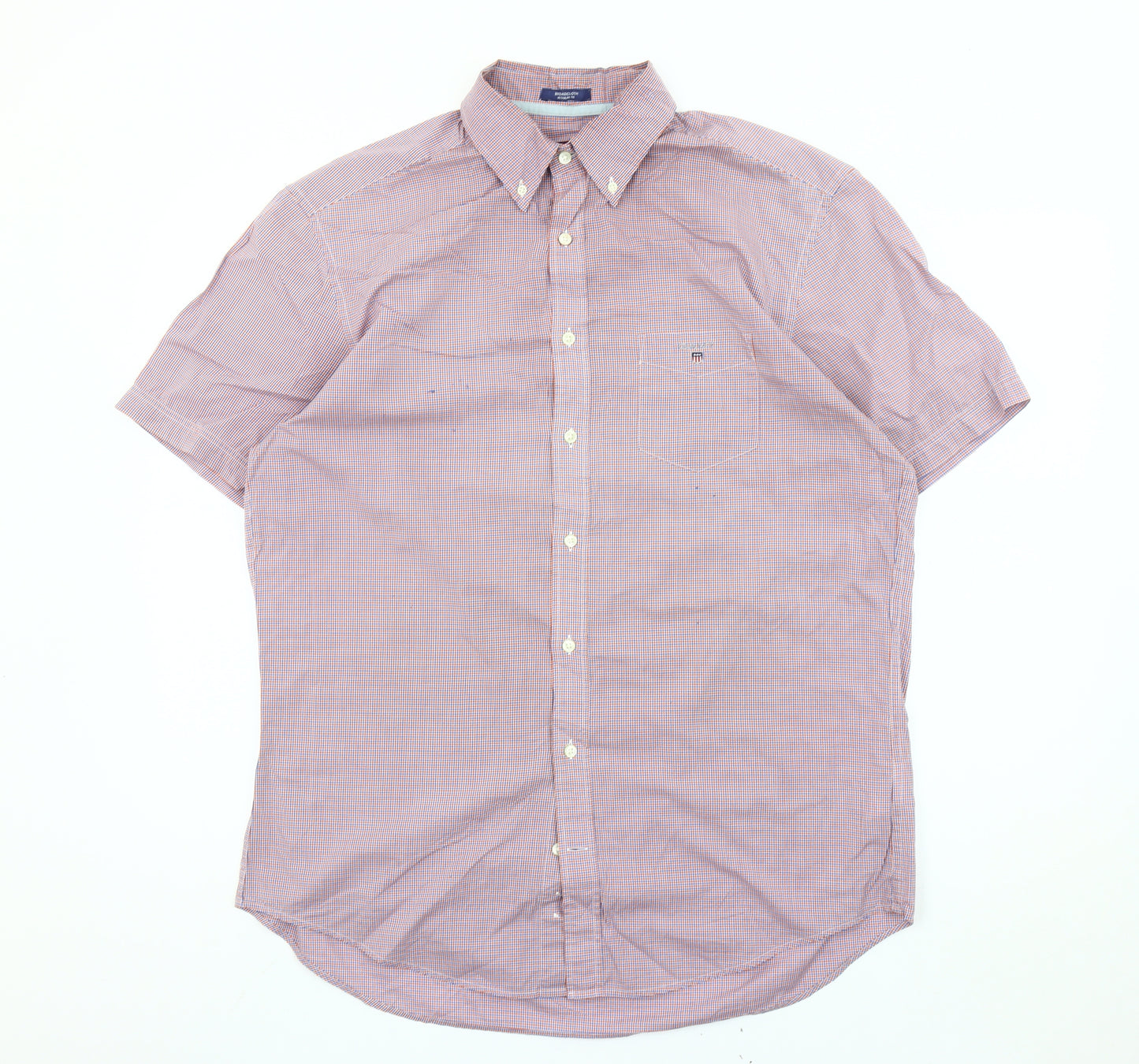 GANT Men’s Multicoloured Check Shirt L Regular Fit Cotton