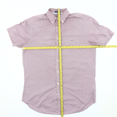 GANT Men’s Multicoloured Check Shirt L Regular Fit Cotton