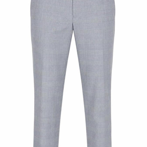 Burton Menswear Grey Check Slim Fit Dress Pants 30R Men's Trousers