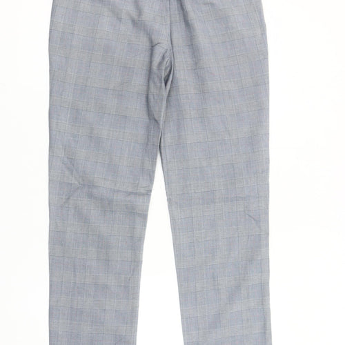 Burton Menswear Grey Check Slim Fit Dress Pants 30R Men's Trousers