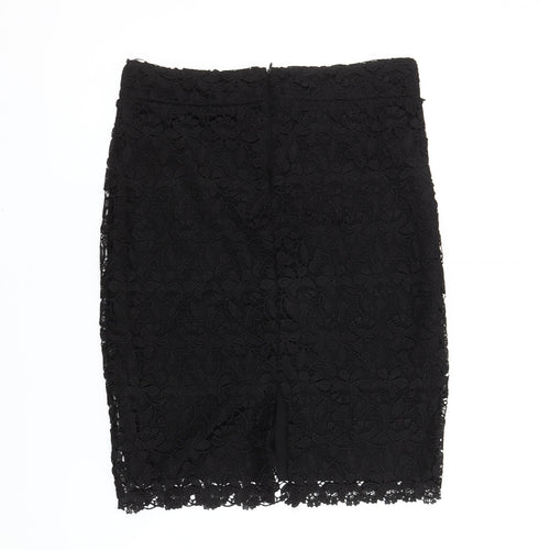 Papaya Women’s Black Lace Pencil Skirt Size 12 Knee Length Formal
