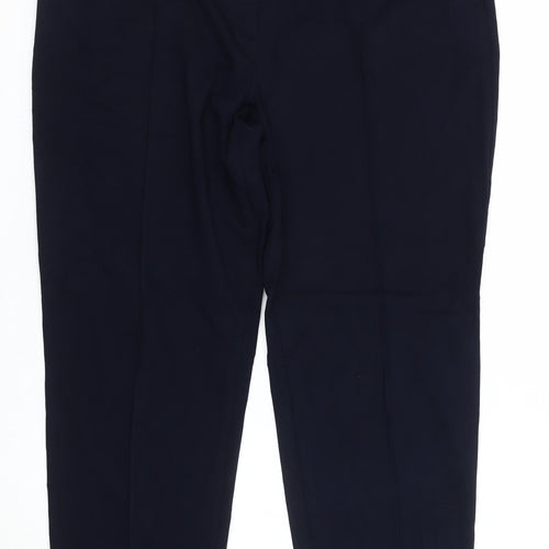 Marks and Spencer Women’s Blue Size 24 Straight Leg Trousers