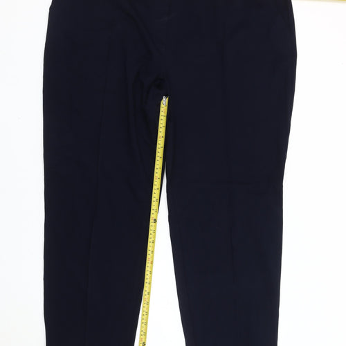 Marks and Spencer Women’s Blue Size 24 Straight Leg Trousers