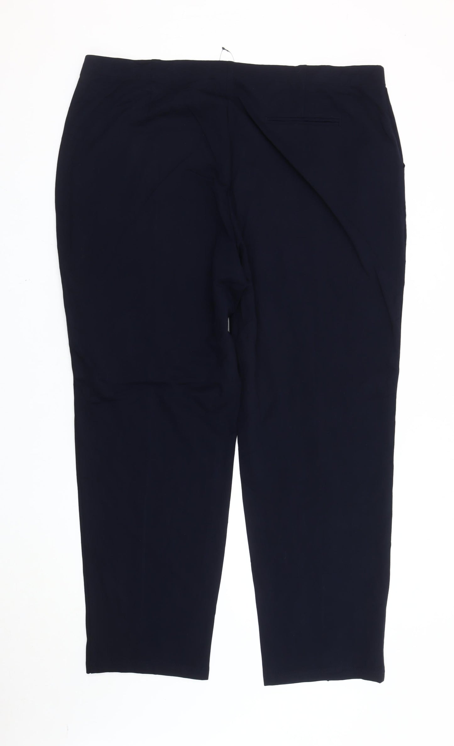Marks and Spencer Women’s Blue Size 24 Straight Leg Trousers
