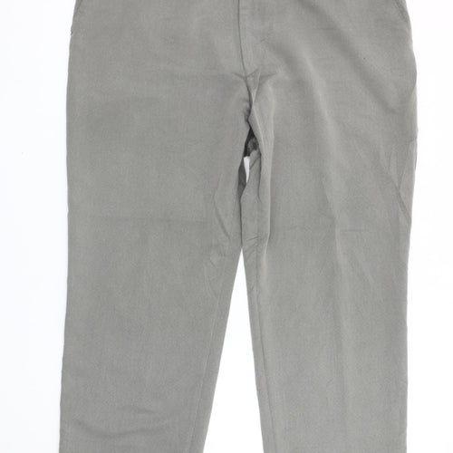 Greenwoods Mens Grey Chino Trousers 45in Waist 29in Leg Big & Tall