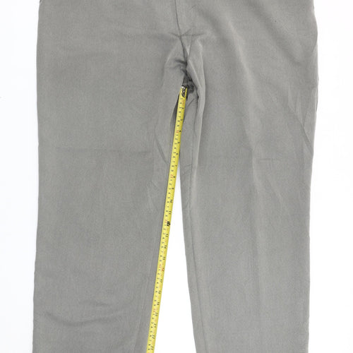 Greenwoods Mens Grey Chino Trousers 45in Waist 29in Leg Big & Tall