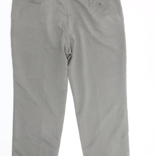 Greenwoods Mens Grey Chino Trousers 45in Waist 29in Leg Big & Tall