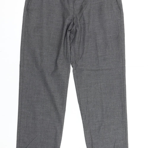 Marks and Spencer Men’s Grey Regular Fit Dress Pants 32W 29L