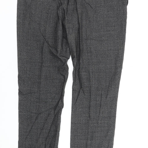Marks and Spencer Men's Grey Wool Dress Pants Trousers 42L