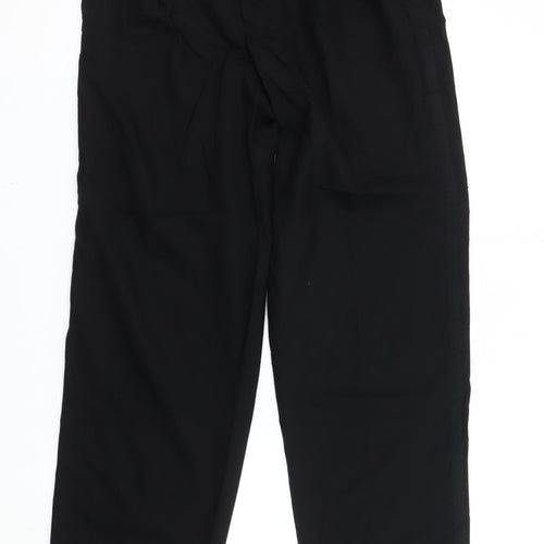 Marks and Spencer Men's Black 34x33 Pleated Dress Pants