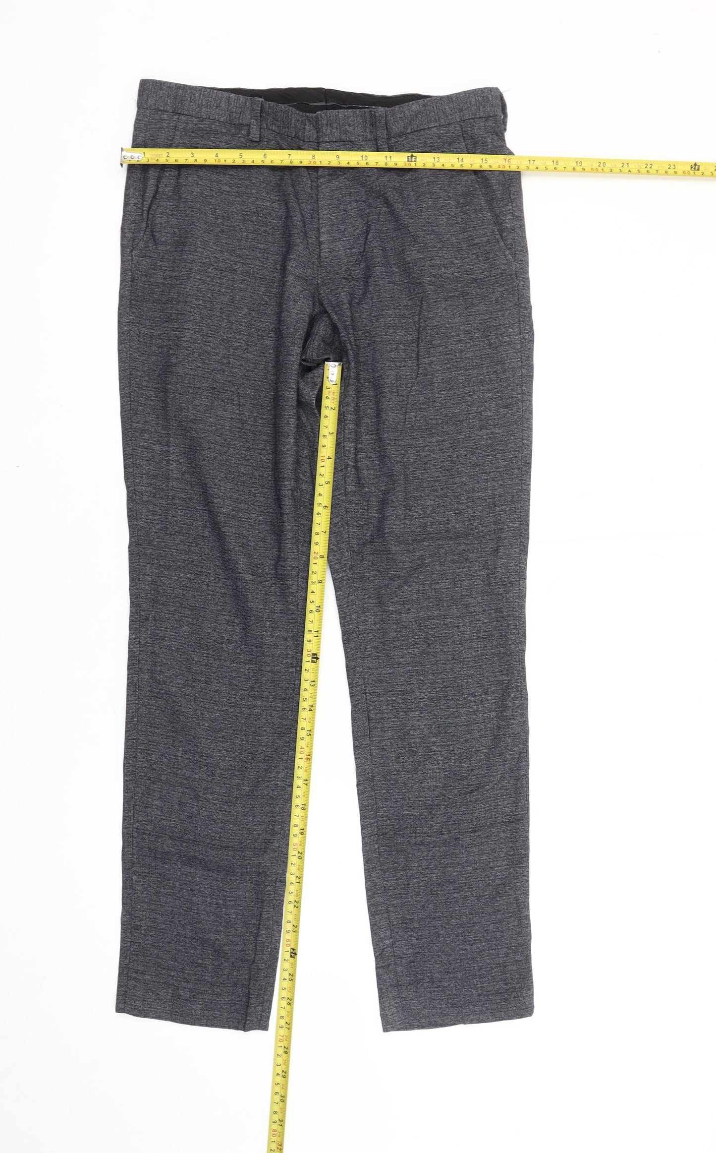 Burton Menswear London Men's Grey Skinny Fit Dress Pants 30R