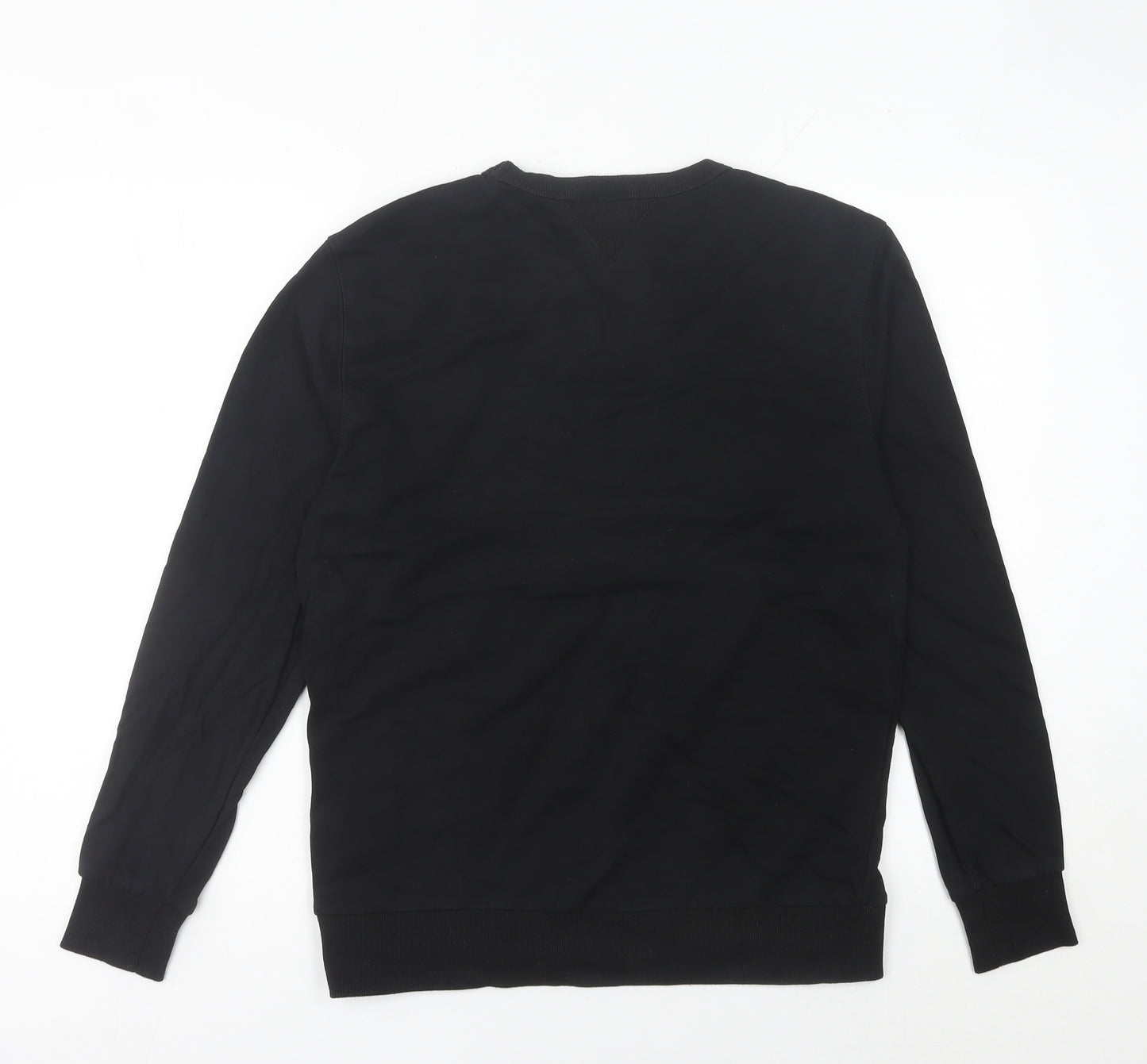 Champion Unisex Adults Black Medium Pullover Sweatshirt Logo