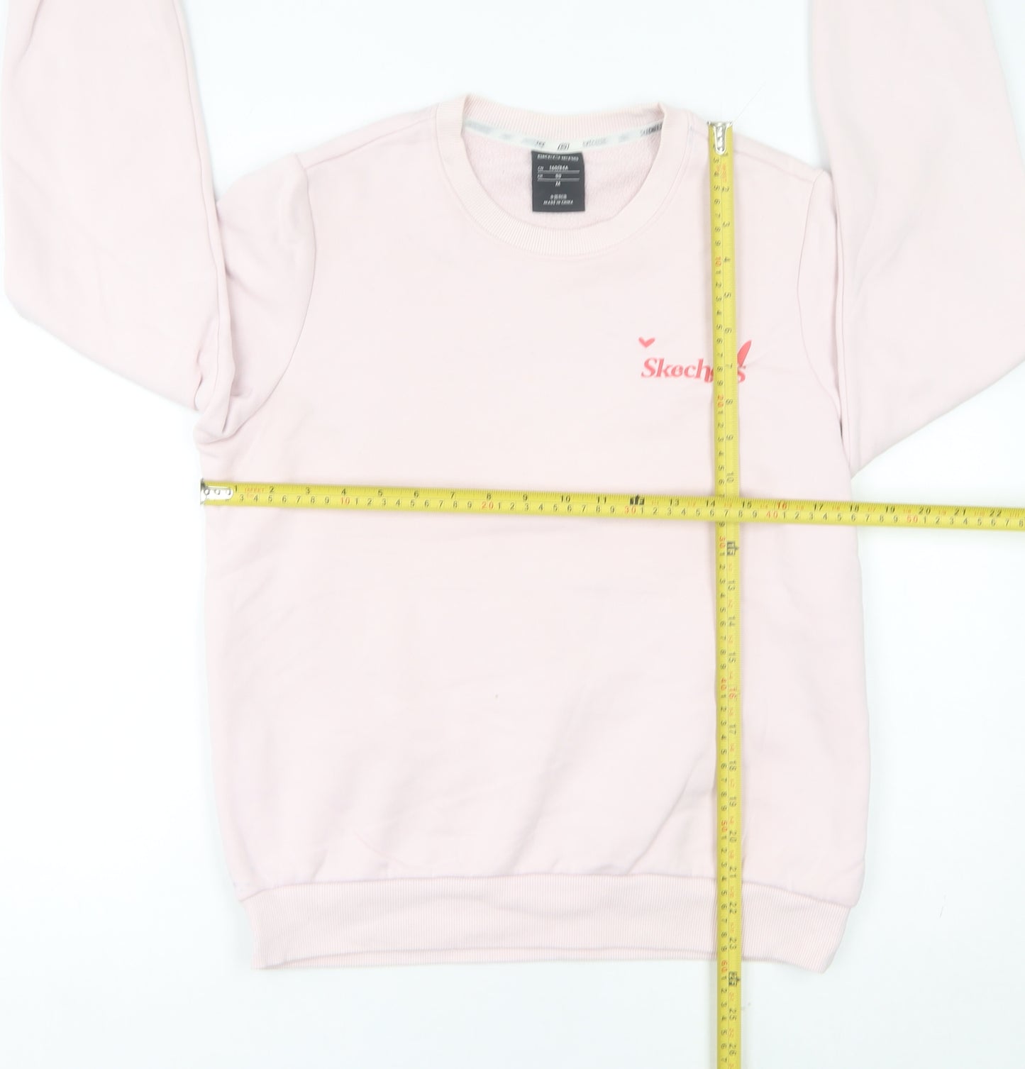 Skechers Women’s Pink Crew Neck Sweatshirt Size 8 Cotton Blend