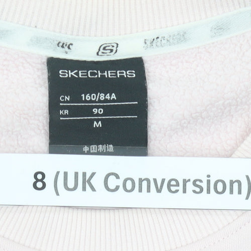 Skechers Women’s Pink Crew Neck Sweatshirt Size 8 Cotton Blend