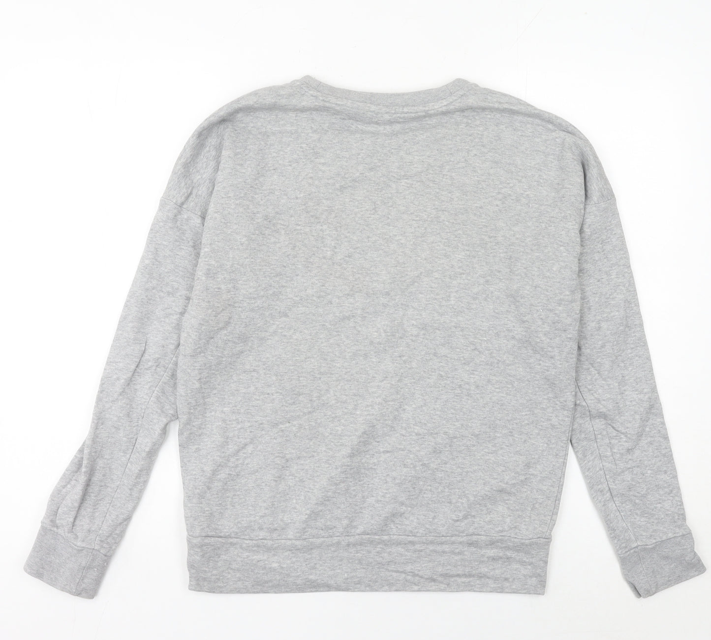 Adidas Women’s Grey Sweatshirt Size 8 Logo Pullover Athletic Top