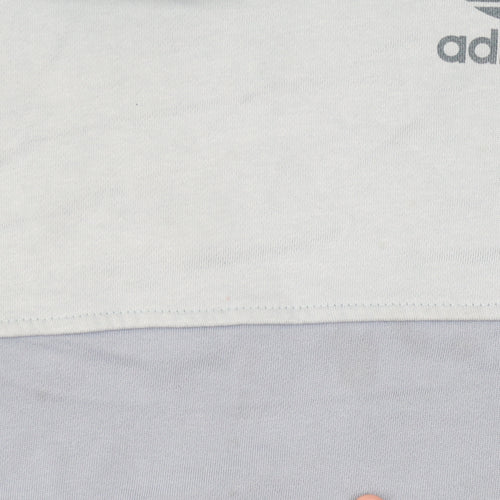 Adidas Womens Blue Pullover Hoodie Sweatshirt Size M Logo Design