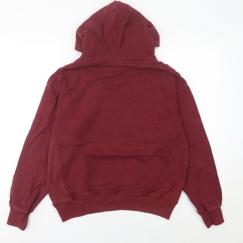 Champion Womens Burgundy Hoodie Size 8 Cotton Pullover Sweatshirt