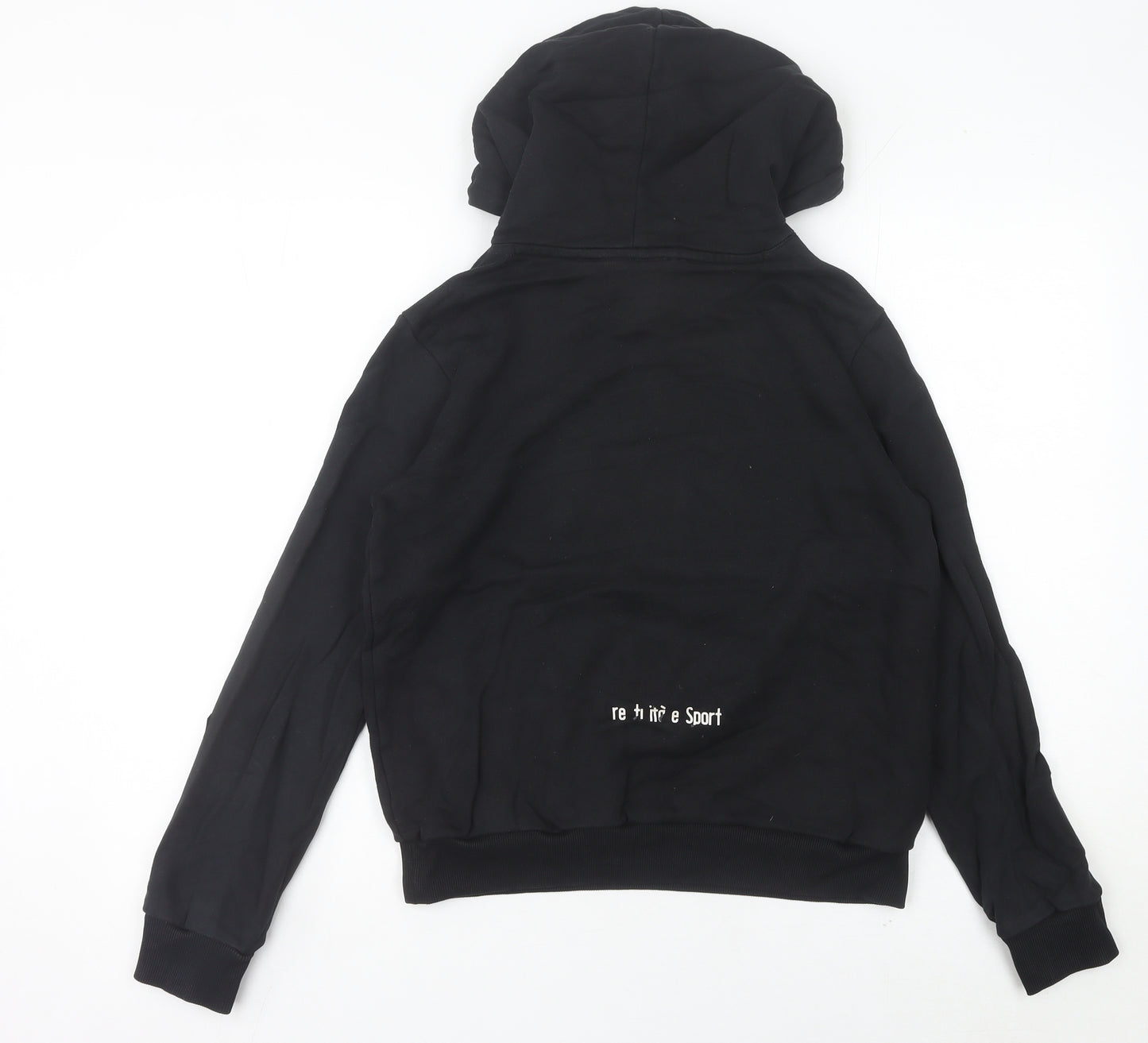 Fila Women’s Black Hoodie Size 8 Pullover Logo Sportswear