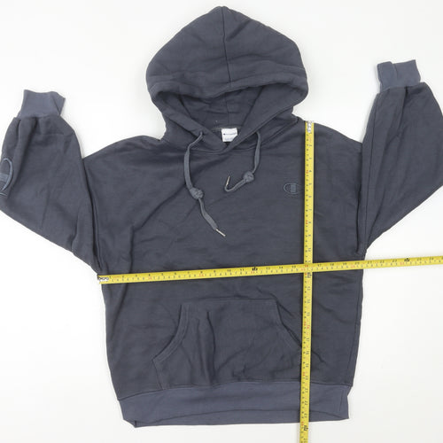 Champion Women's Grey Pullover Hoodie Size 8 UK Regular Fit