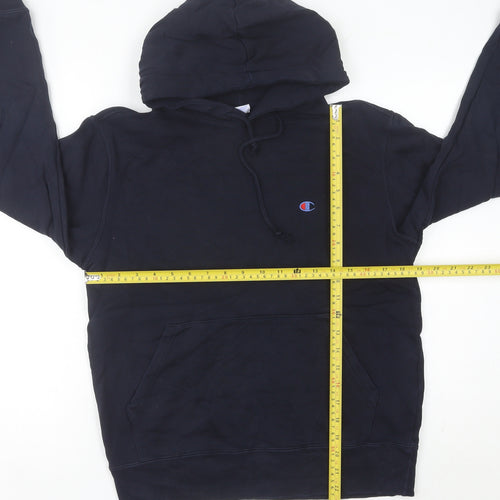 Champion Women's Black Hoodie Size 10 Pullover Long Sleeve Logo