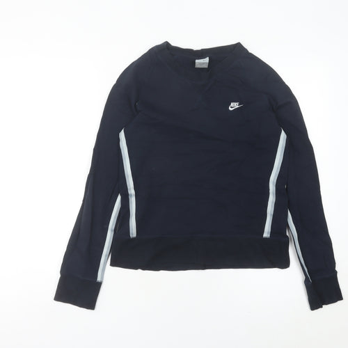 Nike Women’s Blue Long Sleeve Jersey Crew Neck Sports Top Size 6