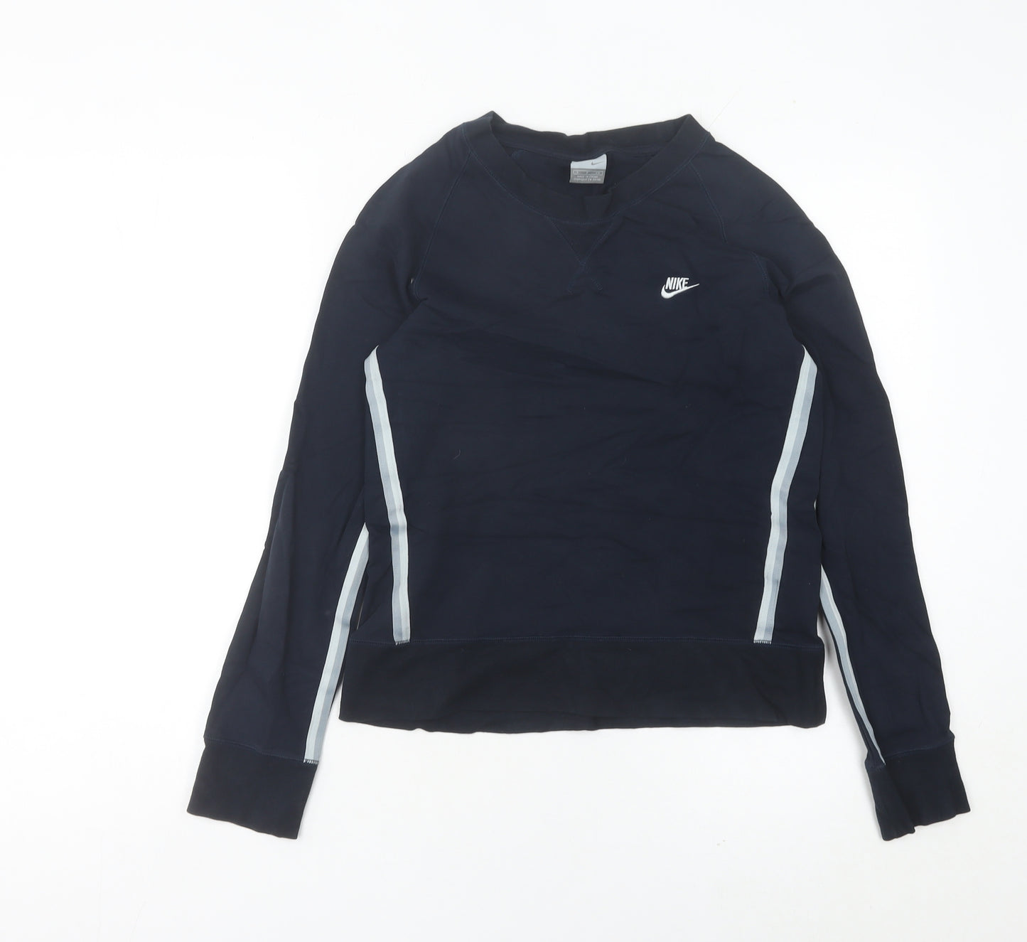 Nike Women’s Blue Long Sleeve Jersey Crew Neck Sports Top Size 6