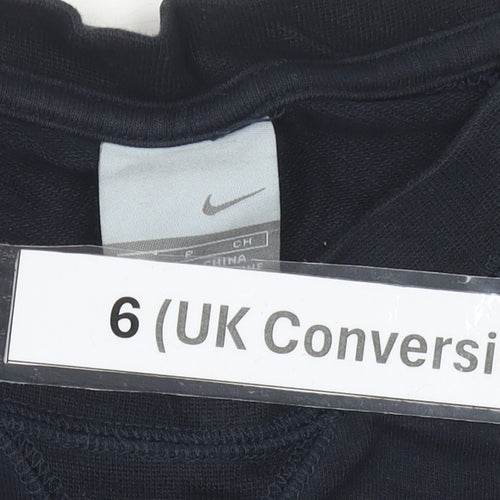 Nike Women’s Blue Long Sleeve Jersey Crew Neck Sports Top Size 6