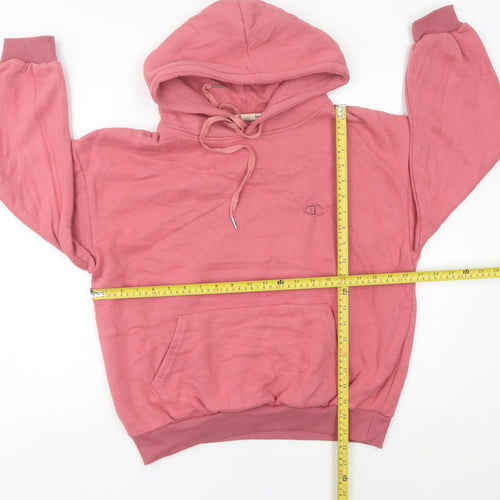Champion Womens Pink Hoodie Size 10 Pullover Logo Sportswear