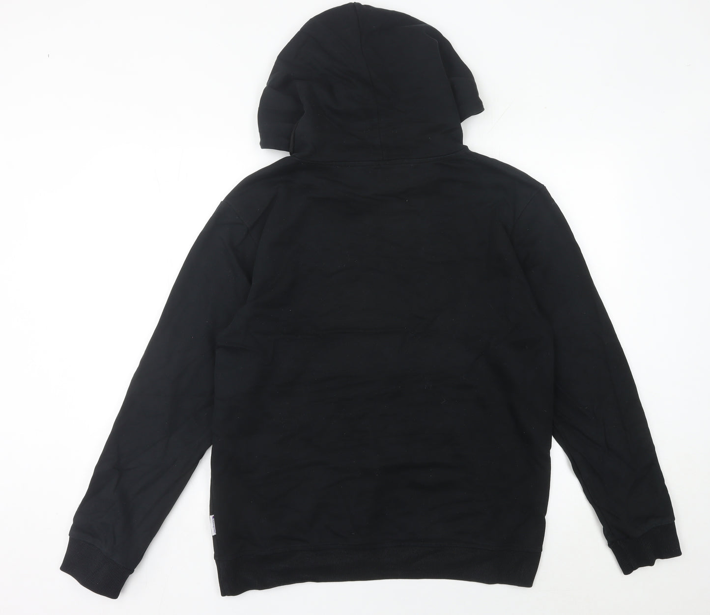 Champion Womens Black Hoodie UK 12 Pullover Logo Sweatshirt