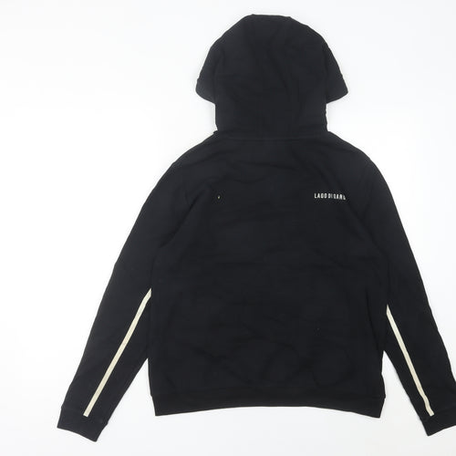 Fila Women’s Black Hoodie Size 12 Pullover Long Sleeve Sportswear