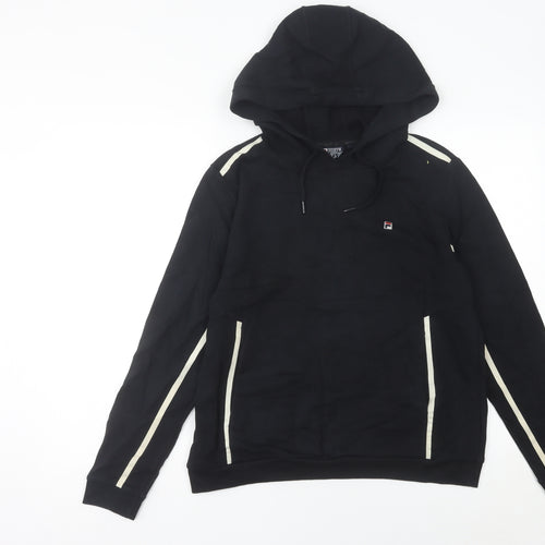 Fila Women’s Black Hoodie Size 12 Pullover Long Sleeve Sportswear