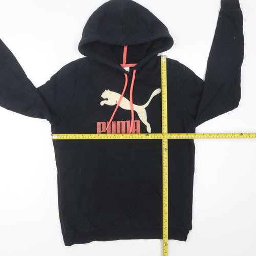 Puma Womens Black Pullover Hoodie UK 10 Regular Fit Sportswear