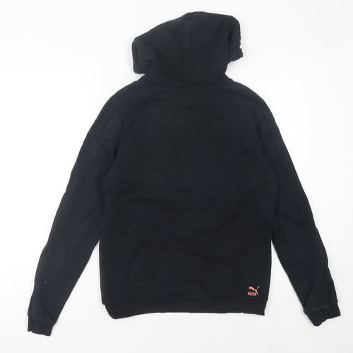 Puma Womens Black Pullover Hoodie UK 10 Regular Fit Sportswear