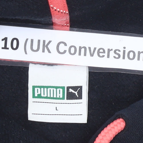 Puma Womens Black Pullover Hoodie UK 10 Regular Fit Sportswear