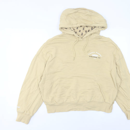 Polo Sport Women’s Beige Hoodie UK 10 Pullover Cotton Blend