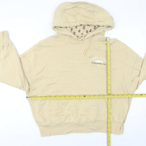 Polo Sport Women’s Beige Hoodie UK 10 Pullover Cotton Blend