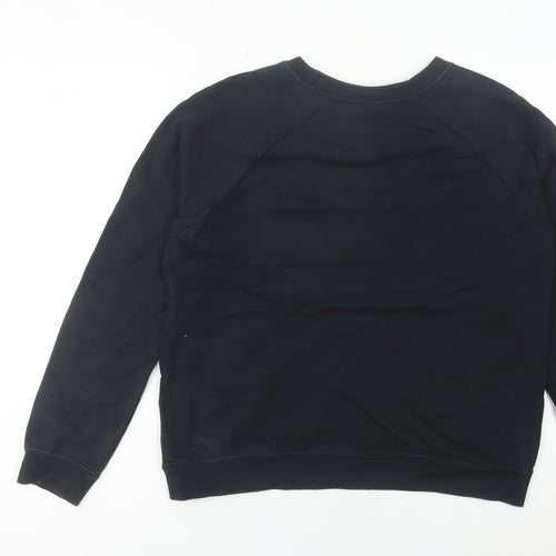 Nike Women’s Black Crew Neck Sweatshirt UK 10 Just Do It Logo