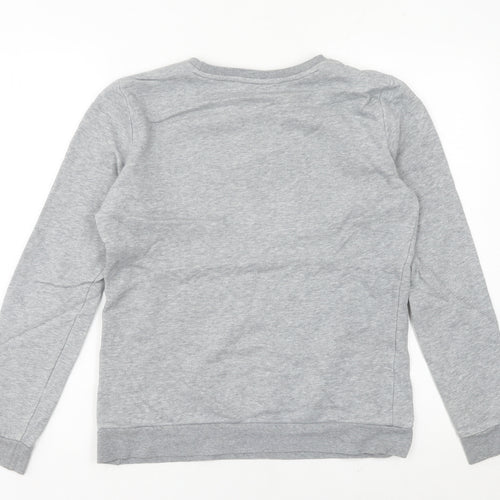 Skechers Women’s Grey Sweatshirt Size 8 UK Cotton Blend Logo Print