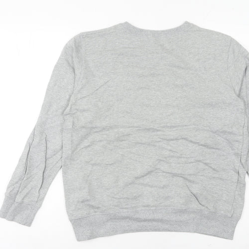 Champion Women’s Grey Logo Pullover Sweatshirt Size 8 UK