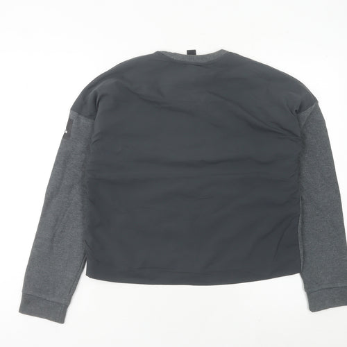 Adidas Womens Grey Sweatshirt Size 10 Crew Neck Long Sleeve