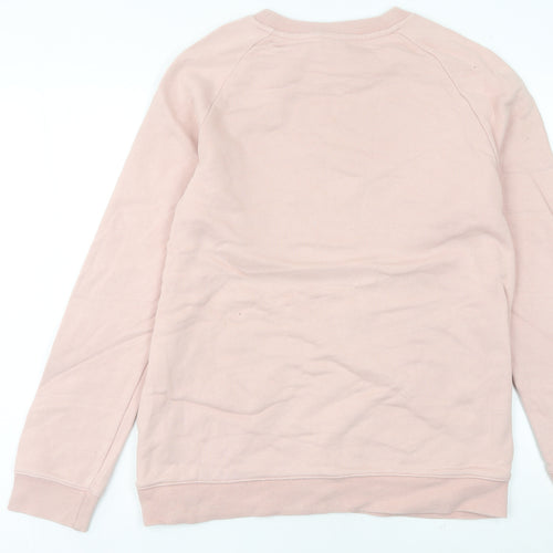 Adidas Womens Pink Sweatshirt Size 10 Logo Graphic Pullover