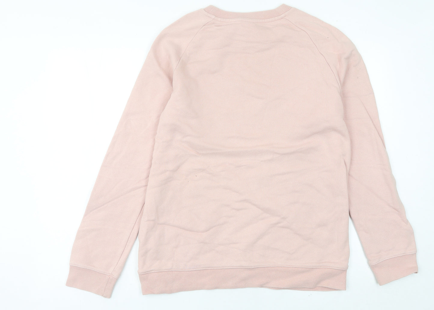 Adidas Womens Pink Sweatshirt Size 10 Logo Graphic Pullover