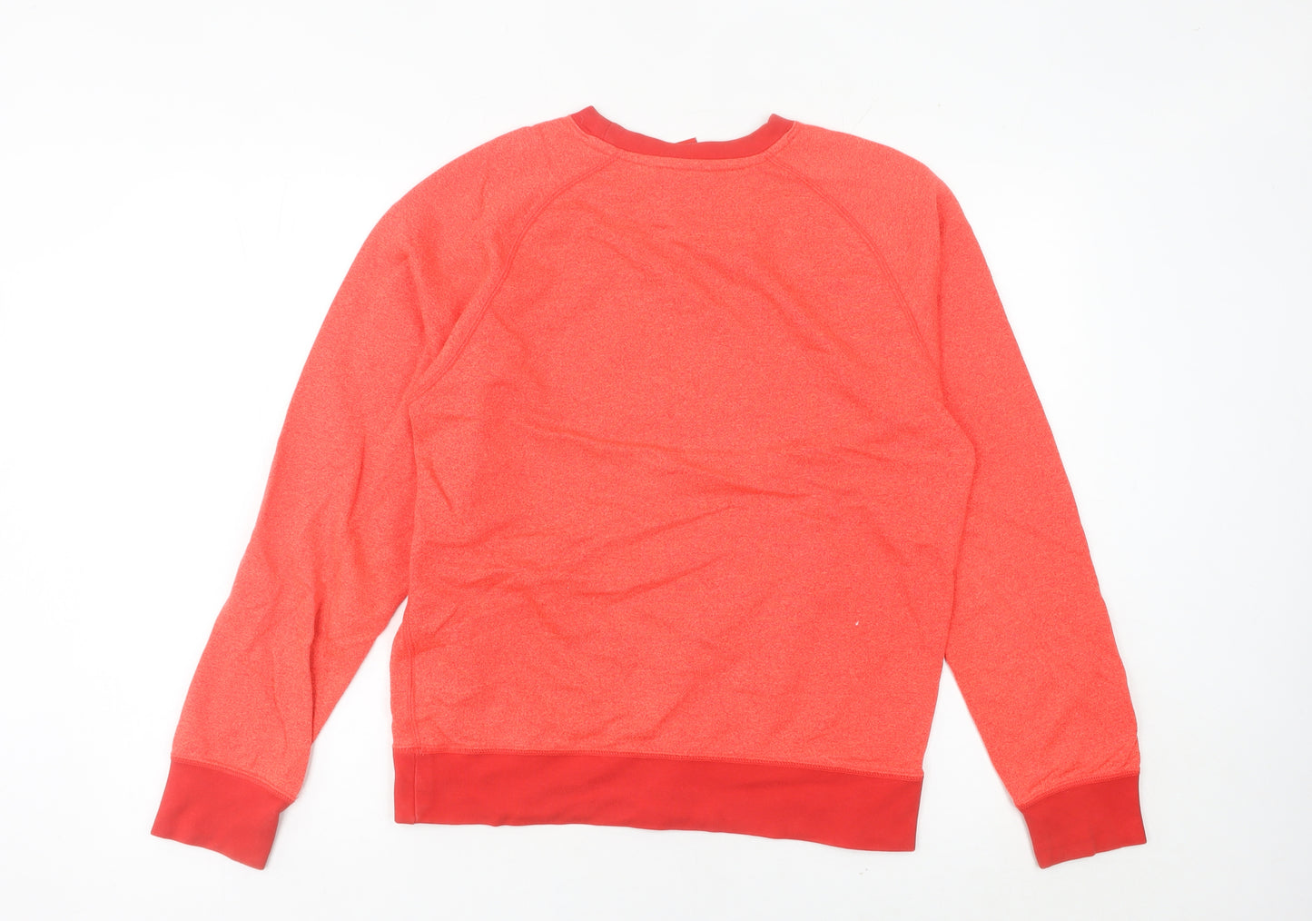 Nike Women's Red Pullover Sweatshirt Size 8 UK Crew Neck Logo