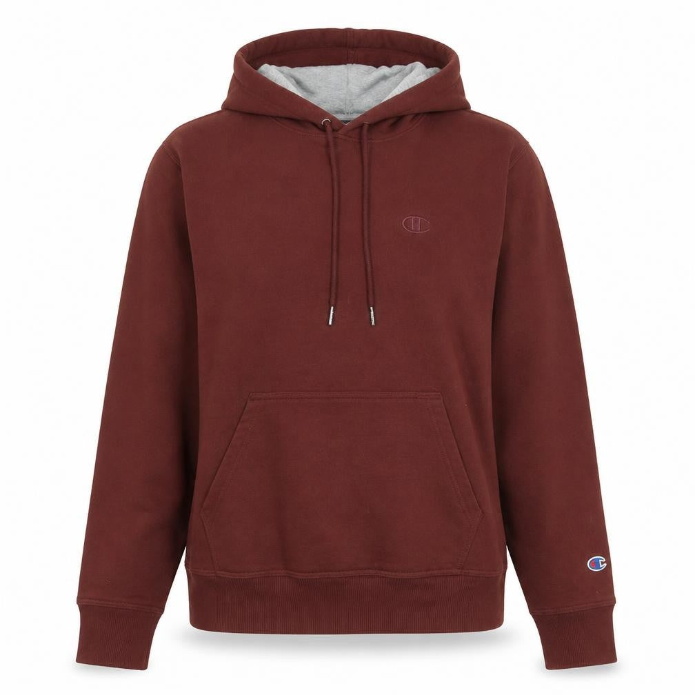 Front view of Champion Women's Red Pullover Hoodie, size 10, Regular Fit