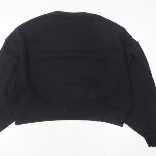 Nike Womens Black Size 6 Pullover Sweatshirt Crew Neck Long Sleeve