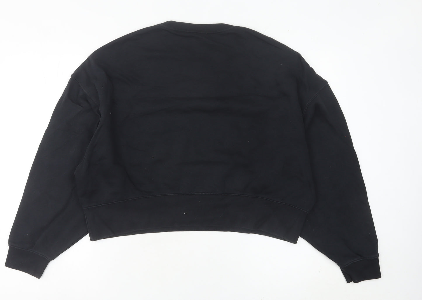 Nike Womens Black Size 6 Pullover Sweatshirt Crew Neck Long Sleeve